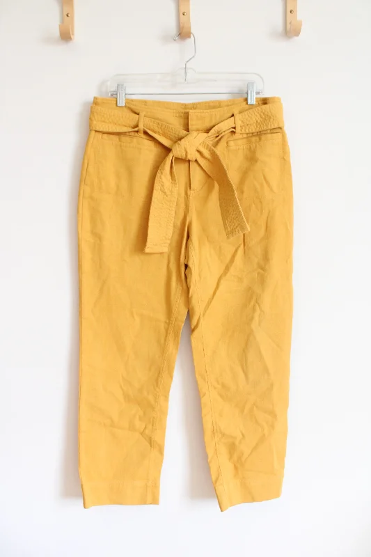 LOFT Mustard Gold Paper Bag Pants | 10 Fashionable Work Pants
