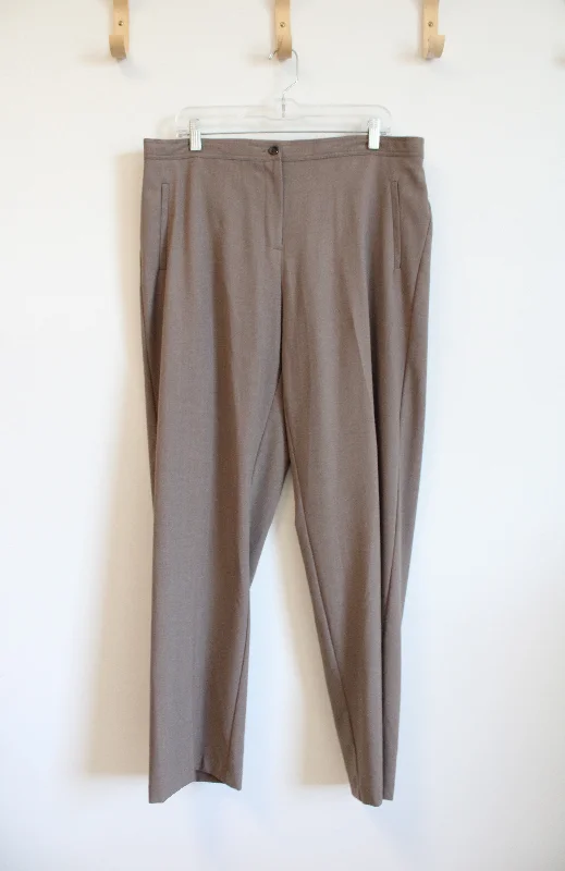 Briggs New York Brown Dress Pants | 16 Chic Slim Fit Pants