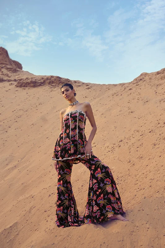 Wildfields Printed Tube Tunic With Kali'S And Pants Trendy Tapered Pants