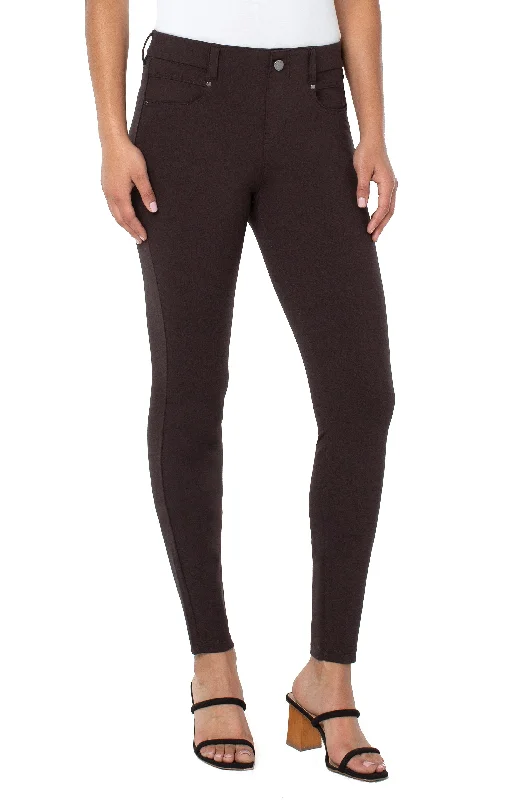 Liverpool Gia Glider Pull-On Pant (Java) Trendy Tapered Pants