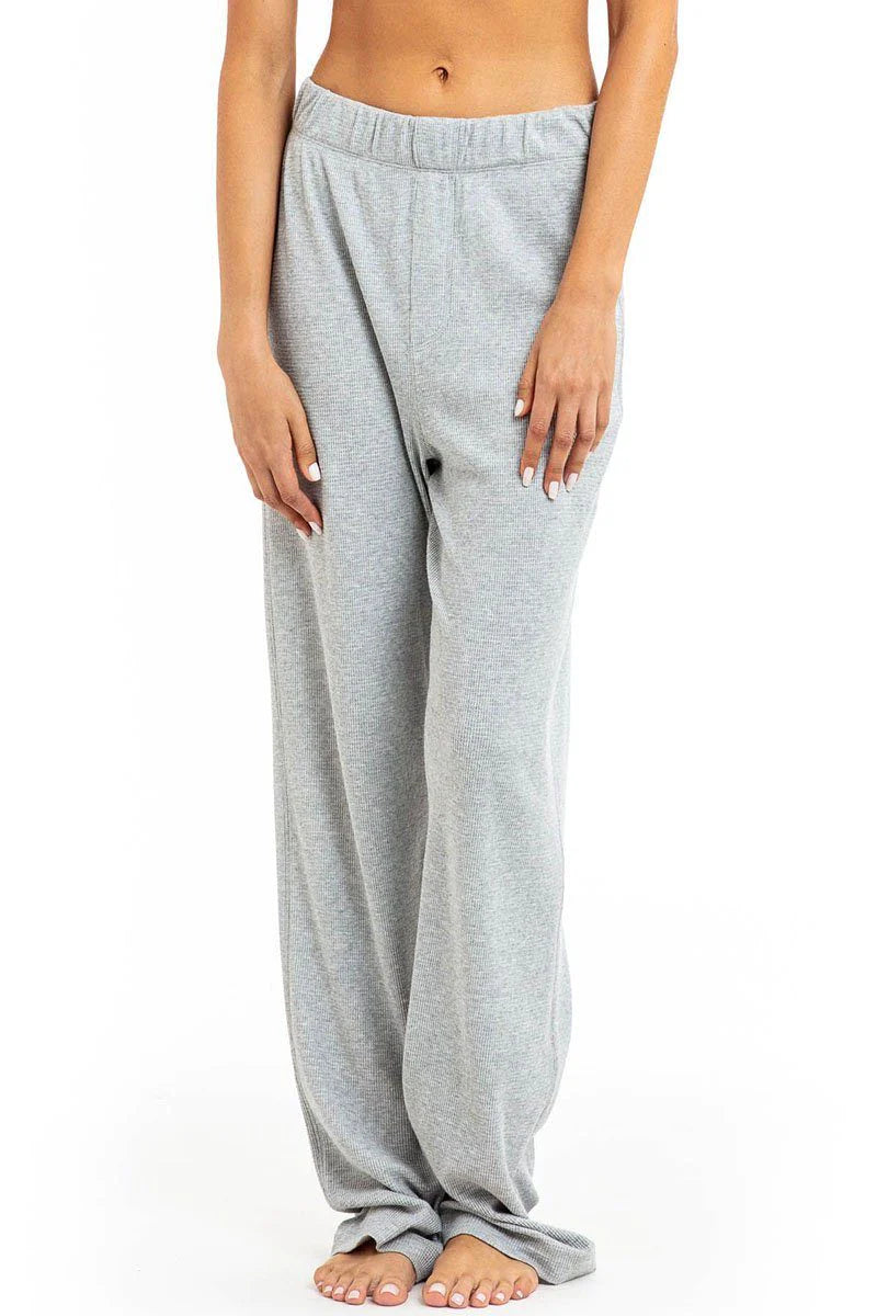 Thermal Lounge Pant - Heather Grey Comfortable Denim Trousers