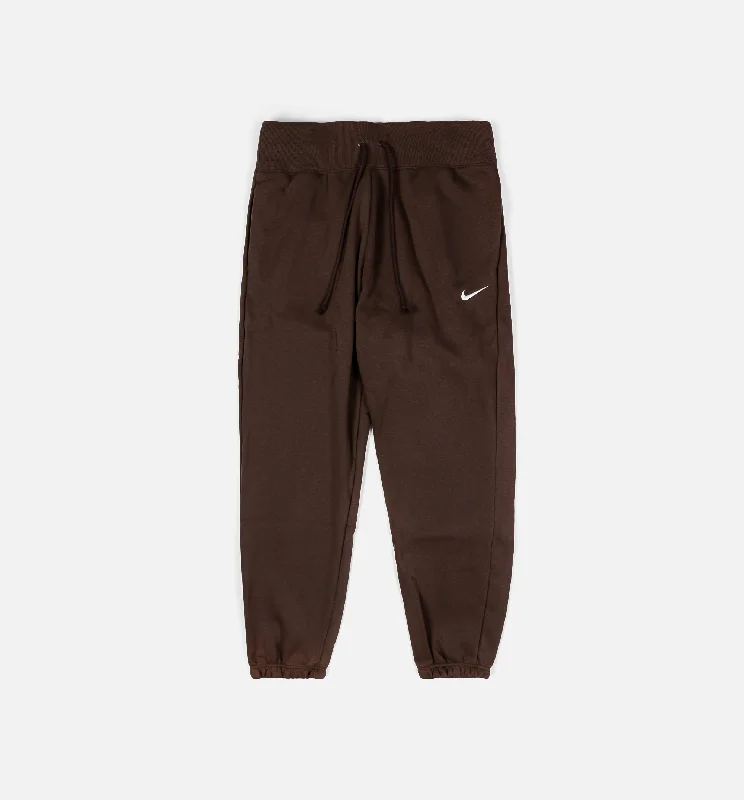 NSW Phoenix Fleece High Waisted Oversized Joggers Womens Pants - Brown Classic Pleated Pants NSW Phoenix Fleece High Waisted Oversized Joggers Womens Pants - Brown Classic Pleated Pants