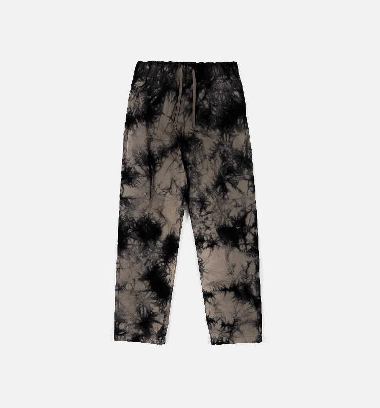 Heritage Tie Dye Cargo Womens Pants - Olive Grey/Black Cozy Fitted Pants