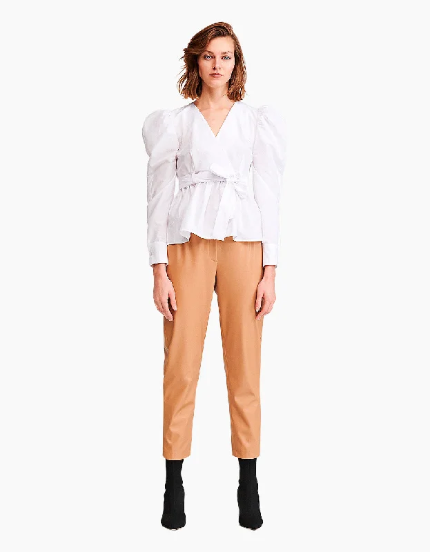 Leather Pegged Pants Fashionable Track Pants