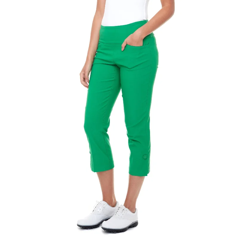 Swing Control Ladies Cropped Ankle-Vent Golf Pant Elegant High-Waist Pants