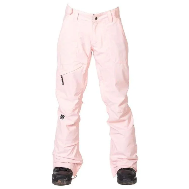 NIKITA Women White Pine Textured Snow Pants-Blush Pink Cozy Knit Pants