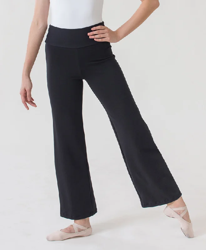 Jazz Pants High-Rise Boot Cut Comfortable Wide-Leg Pants