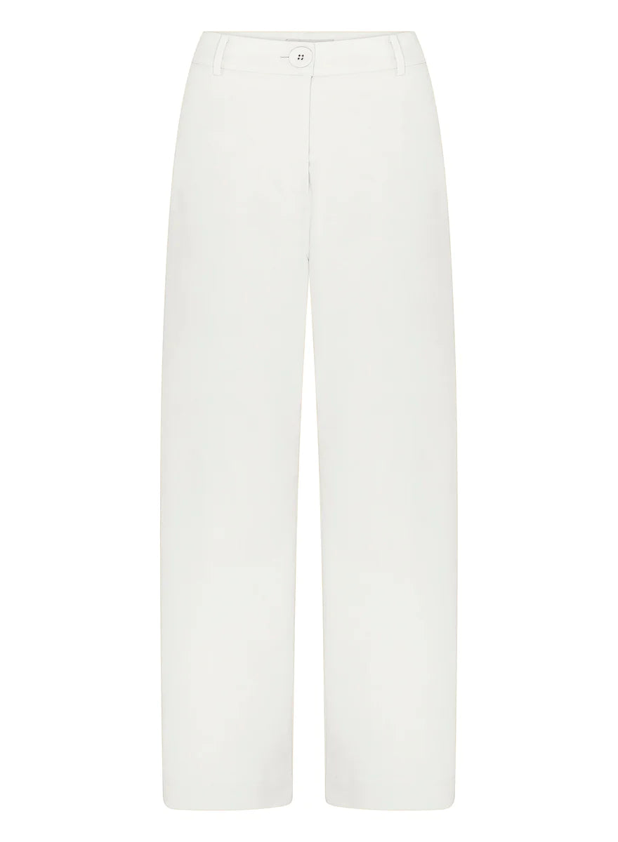 Ronnie Pants - Milk Relaxed Linen Pants