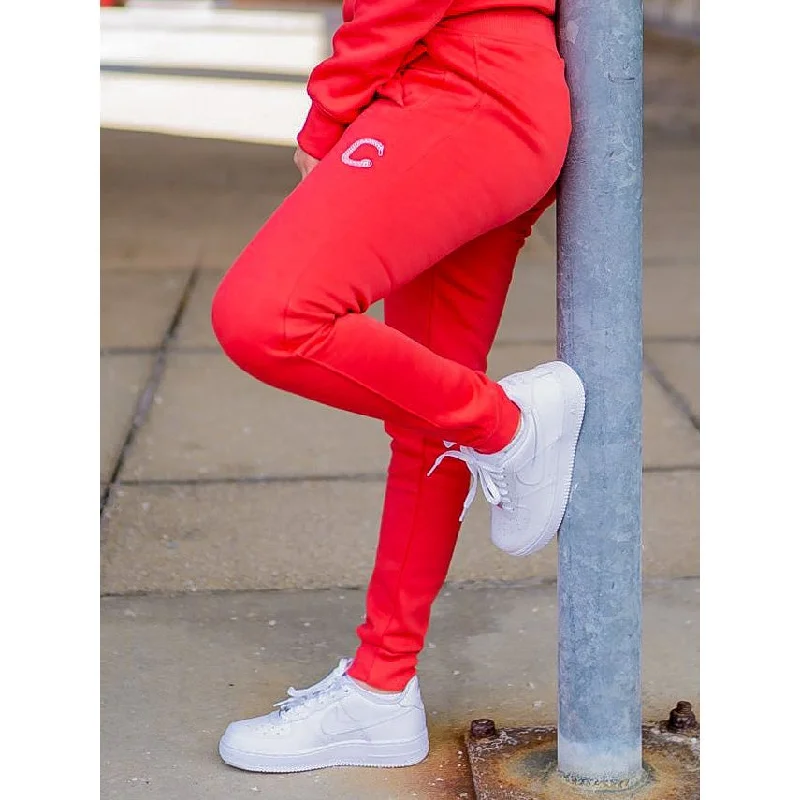 Women's The Closet Inc. Fleece Pants- Rose High-Waist Yoga Pants