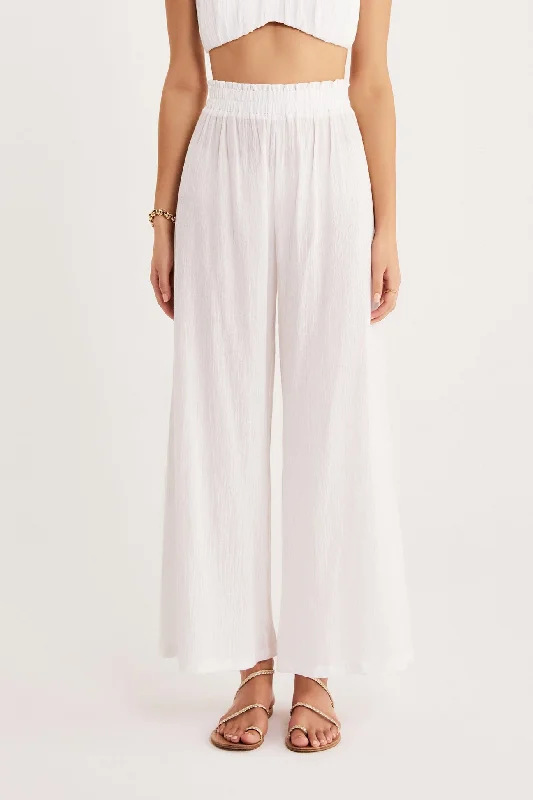 Camille Pant - White Formal Dress Pants