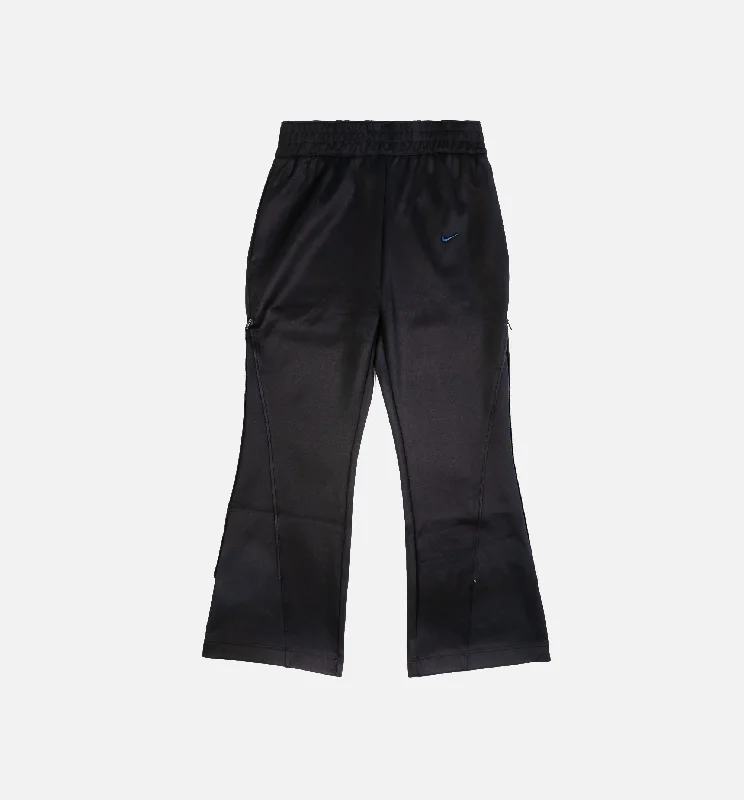 NSW Mid Rise Zip Flared Womens Pants - Black/Navy Cozy Jogger Leggings