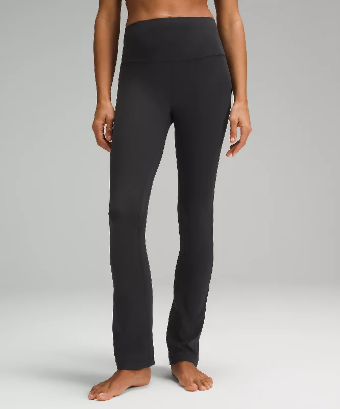 WOMEN'S ALIGN HR MINI FLARE 28" PANT - BLK BLACK Chic Black Leggings