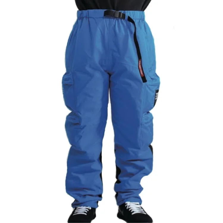 PLANB PROJECT Side Zip Snow Pants (Japanese Brand) Blue [Unisex] Classic Bootcut Trousers