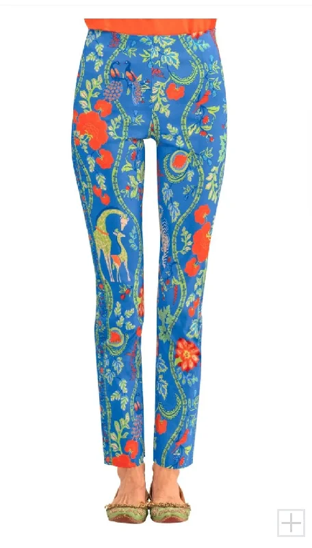 Gretchen Scott Pull On Pant Jungle Symphony Formal Linen Trousers