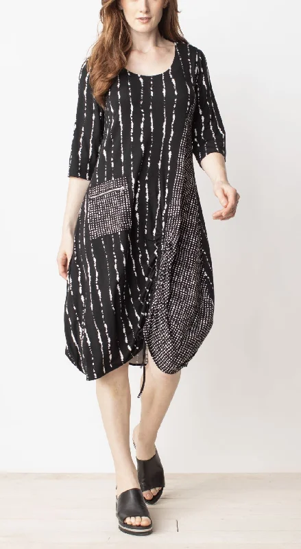 Liv By Habitat - Elbow Sleeve Ruched Dress FINAL SALE ITEM