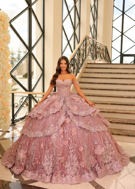 Amarra 54202 Long Tiered Sweet 16 Quinceanera Dress