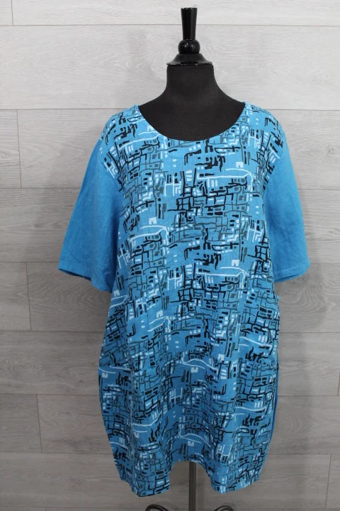 Made In Italy - Bricks Print Dress - FINAL SALE ITEM