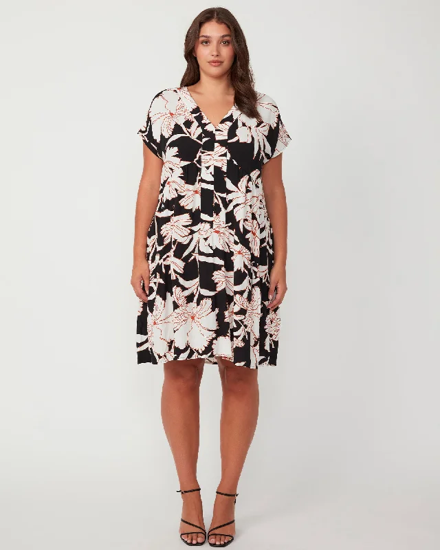 Acai Dress | Cream/Black