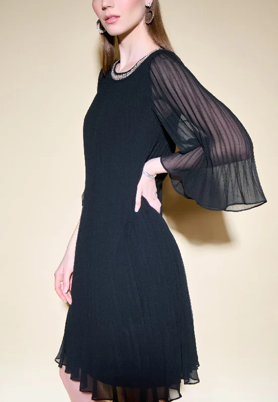 Joseph Ribkoff Dresses - Pleated Chiffon Trapeze Dress