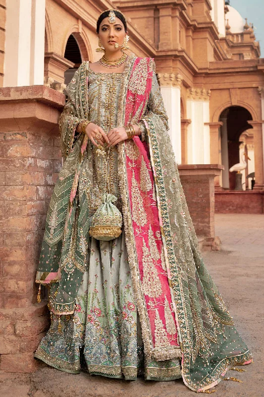 Traditional Raw Silk Gharara Kameez Bridal Dress #BS766