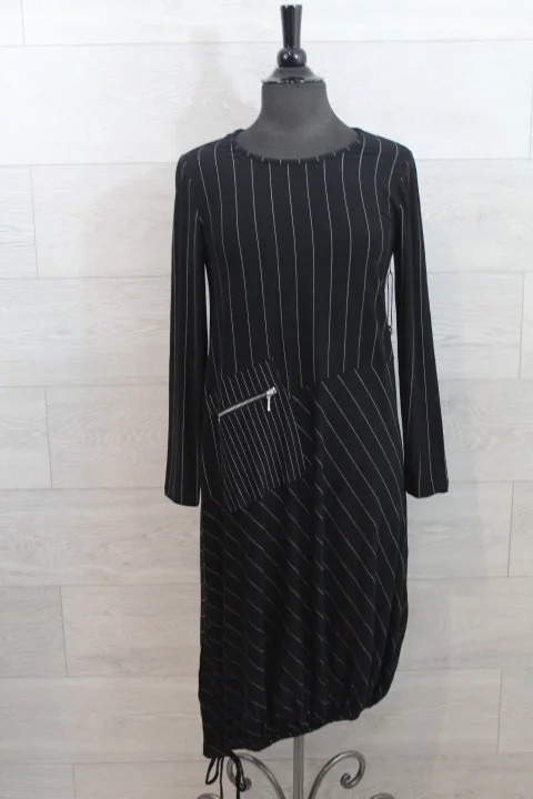 Liv By Habitat Clothes - Pinstripe Drawstring Dress - FINAL SALE ITEM