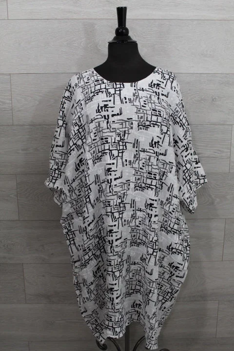 Made In Italy - Bricks Print Dress - FINAL SALE ITEM