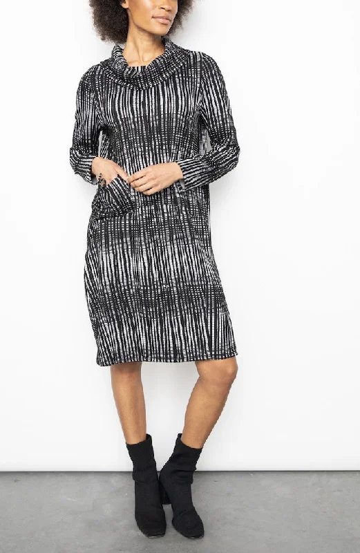 Liv By Habitat Clothes - Graphic Grid Drawstring Pocket Dress - FINAL SALE ITEM