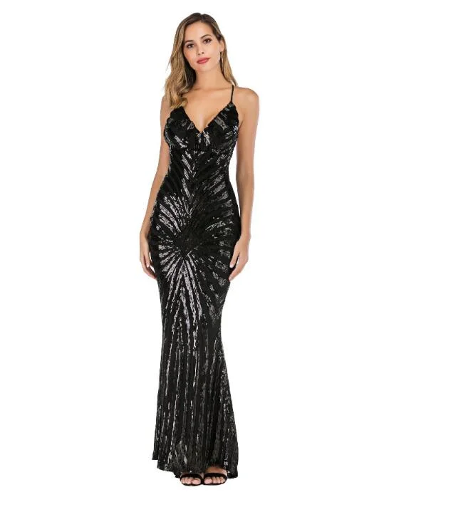 Elegant Deep V Neck Dresses