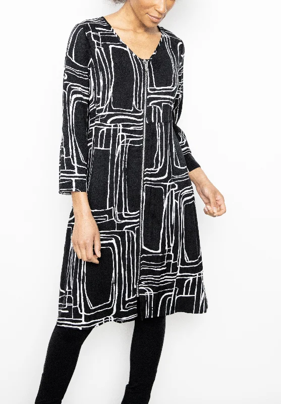 Liv By Habitat Clothes - Tencel Zip Front Dress-FINAL SALE ITEM