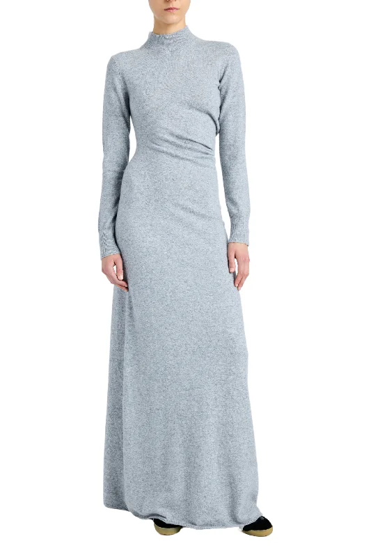 Annette Cashmere Maxi Dress Elegant Floral Maxi Dress