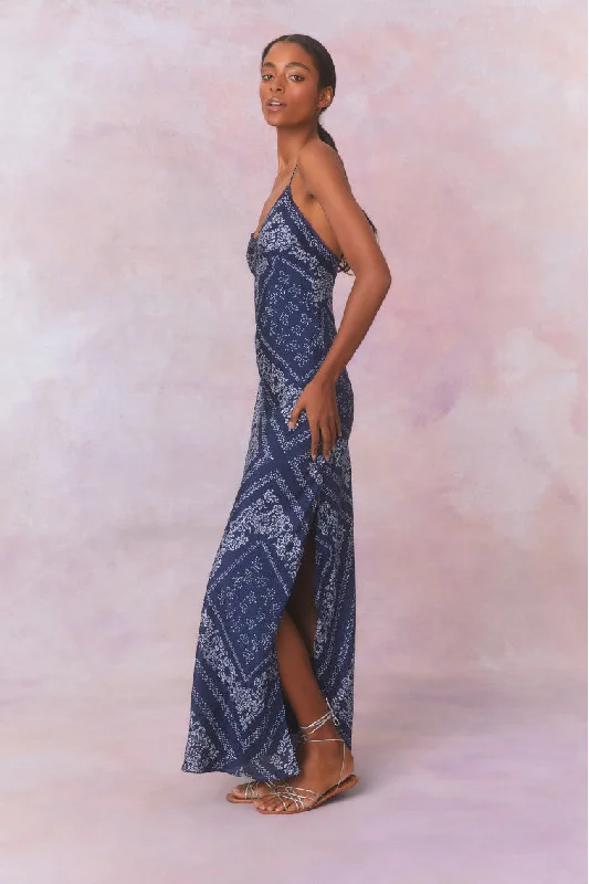 Deyo Bandana Maxi Dress Cozy Spaghetti Strap Maxi Dress