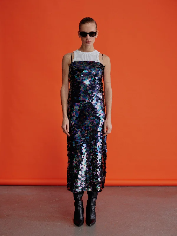 Elaine Sequin Maxi Dress Elegant Wraparound Maxi Dress