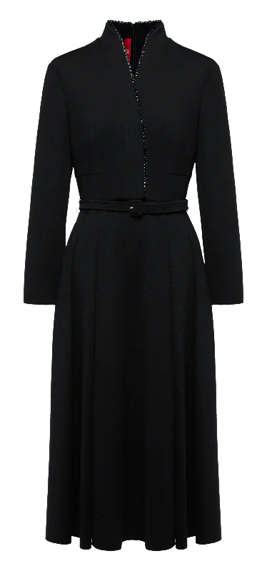 YAYING Black Maxi Dress Cozy Longline Maxi Dress