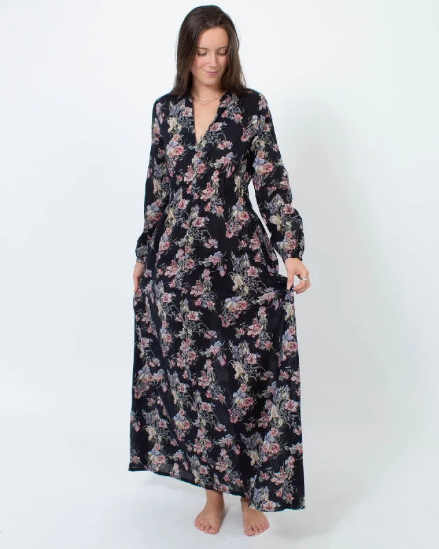 Floral Maxi Dress Fashionable Printed Maxi Dress