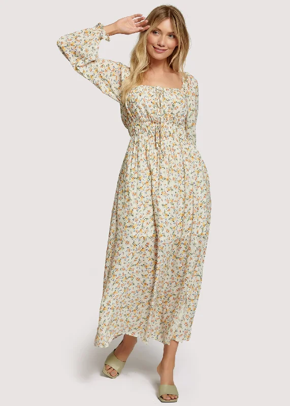 Lost + Wander Floral Occasion Maxi Dress Cozy Knit Maxi Dress