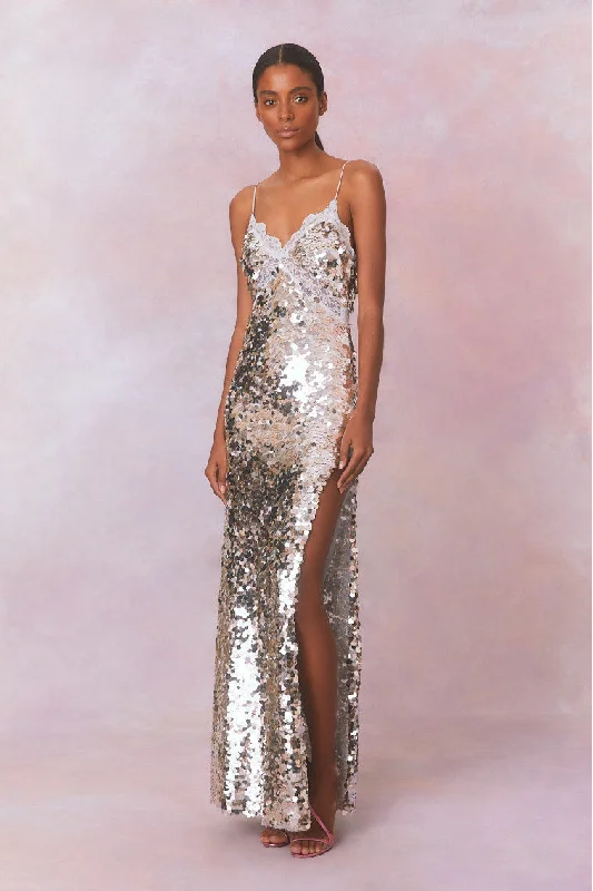 Olmine Sequin Maxi Dress Cozy Wrap Maxi Dress