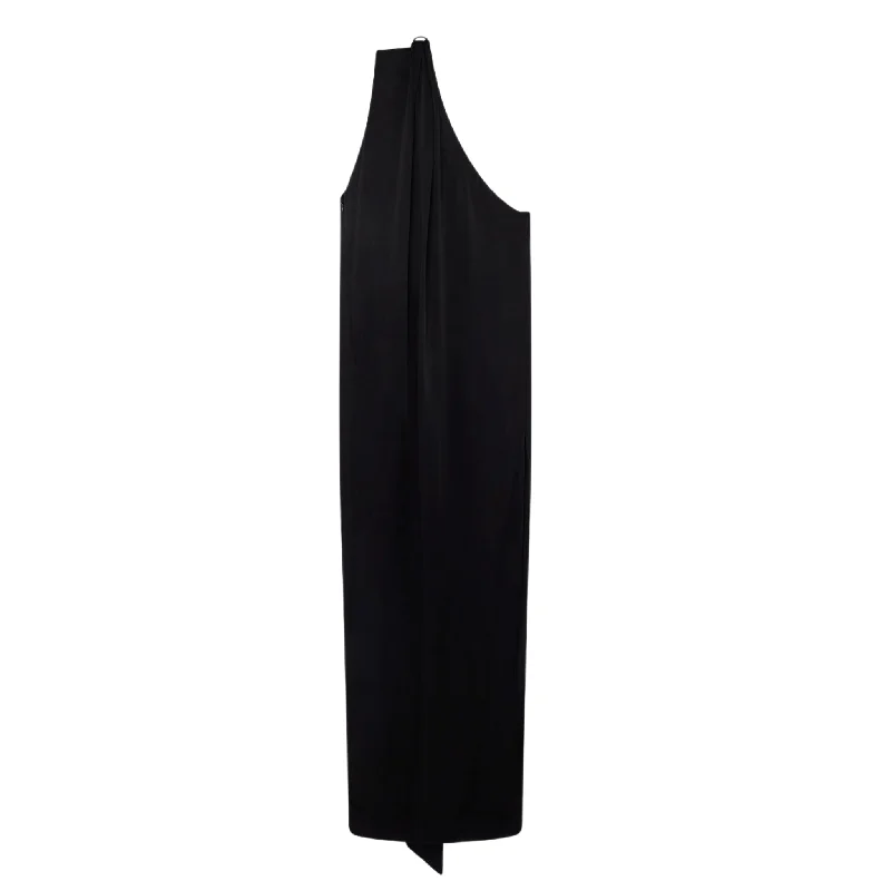 One-Shoulder Scarf Maxi Dress Stylish One-Shoulder Maxi Dress