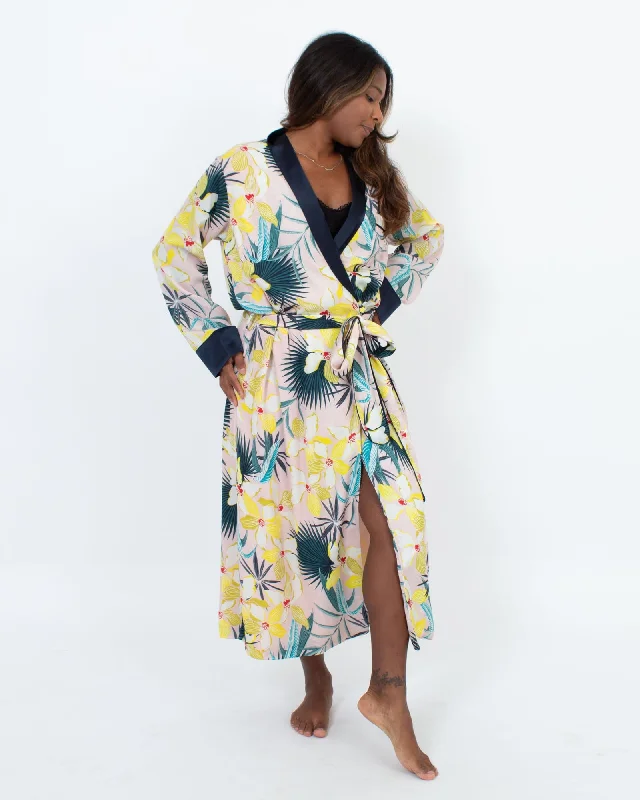 Printed Wrap Maxi Dress Stylish Longline Maxi Dress