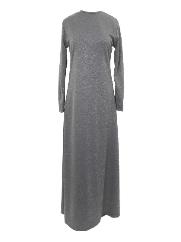 SAM Metallic Maxi Dress Comfortable Flowy Maxi Dress