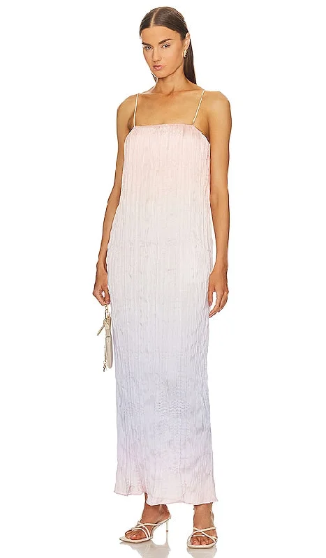 Song of Style Alessia Maxi Dress in Pink Fashionable Maxi Dress with Fringe