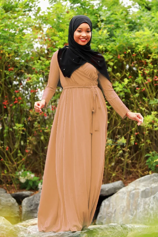 Wondrous Wrap Maxi Dress Chic Button-Up Maxi Dress