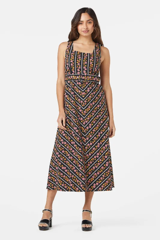 Daisy Chain Maxi Dress Elegant Velvet Maxi Dress