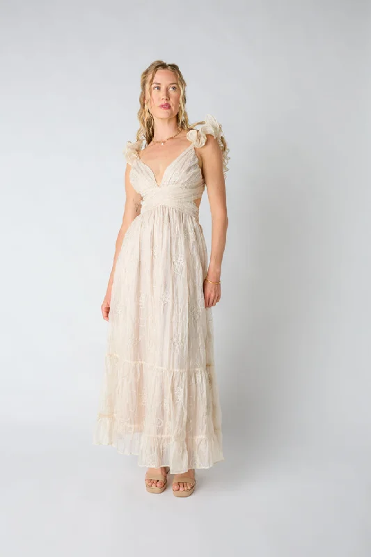 Sipping Champagne Maxi Dress Chic Summer Floral Maxi Dress