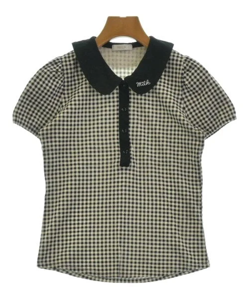 MILK Polo Shirts Collared Crew Neck Turtle Neck