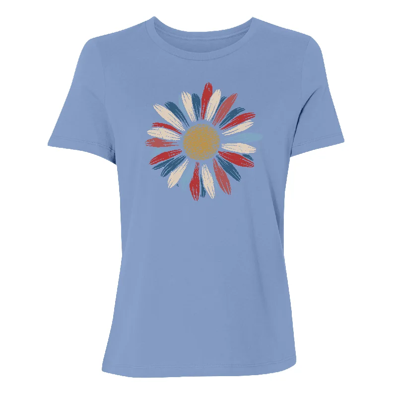 American Daisy Women's T-Shirt Lace Blend Ribbed Blend Corduroy Blend