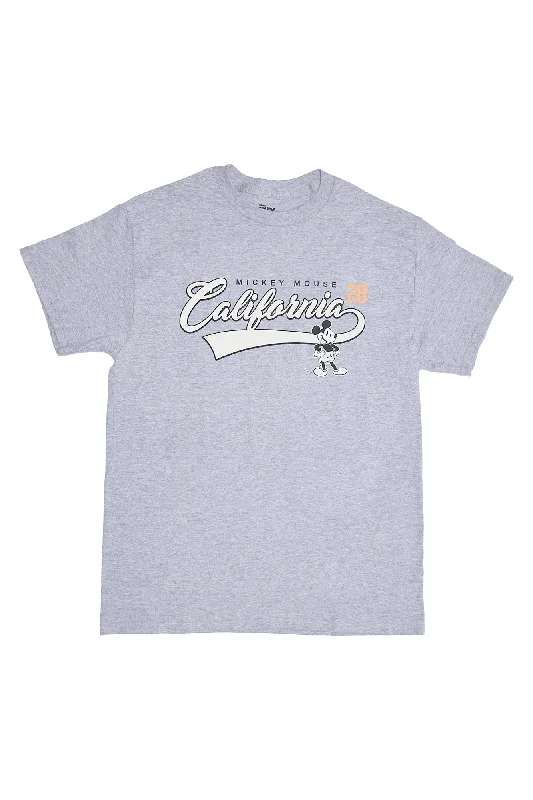 Mickey Mouse California Graphic Relaxed Tee Satin Blend Silk Blend Wool Blend