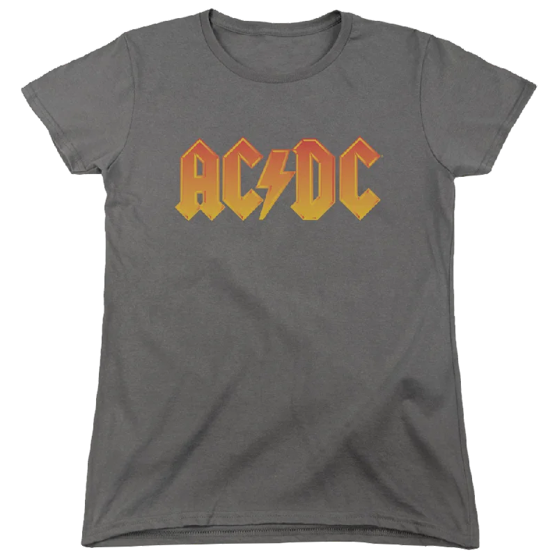 AC/DC Logo - Women's T-Shirt Plaid T-Shirt Polka Dot Checkered