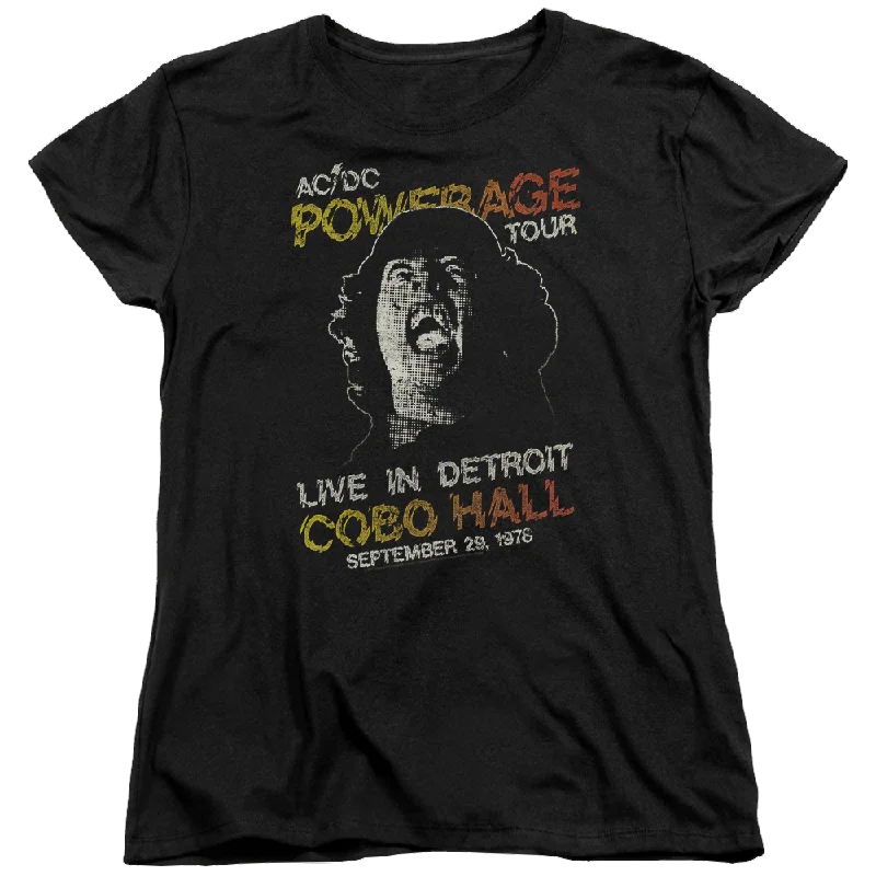 AC/DC Powerage Tour - Women's T-Shirt Print Jacquard Patchwork
