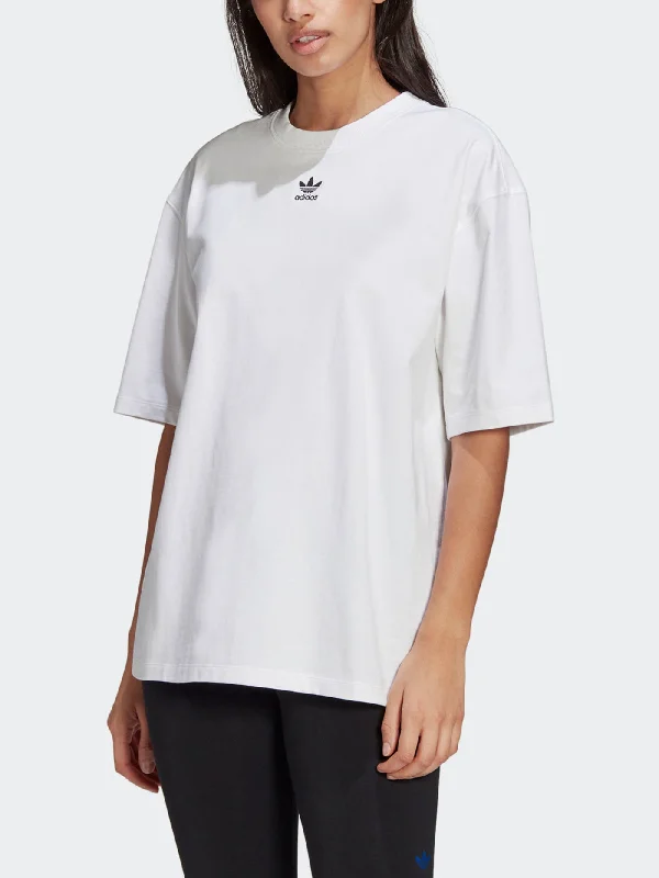 Loungewear Adicolor Essentials T-Shirt Collared T-Shirt Boat Neck A-Line