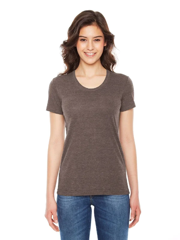 American Apparel Ladies Triblend Short Sleeve Track T-Shirt Lace Blend Ribbed Blend Corduroy Blend American Apparel Ladies Triblend Short Sleeve Track T-Shirt Lace Blend Ribbed Blend Corduroy Blend